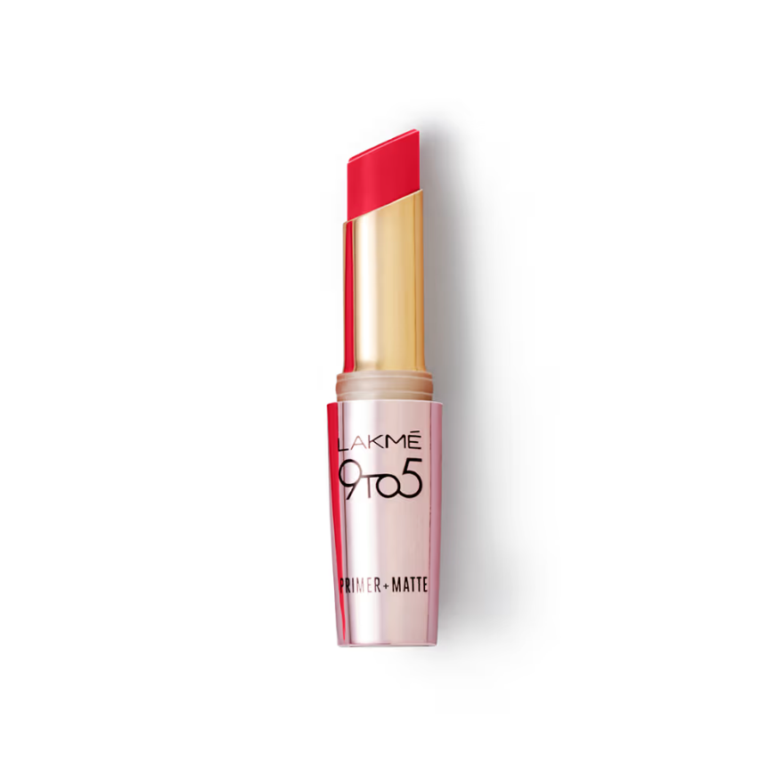 Lakme 9 To 5 Primer + Matte Lipstick - MR1 Red Letter