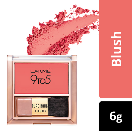 Lakme 9 To 5 Pure Rouge Blusher - Coral Punch