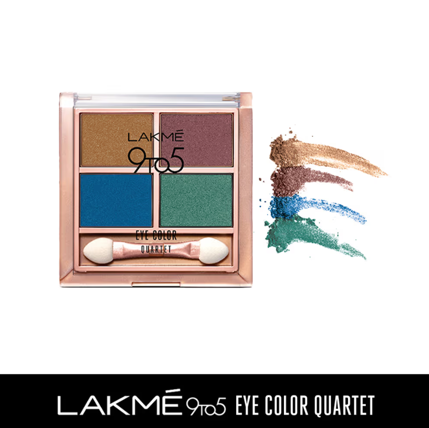 Lakme 9 to 5 Eye Color Quartet Eye Shadow - Royal Peacock