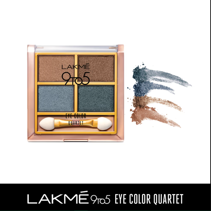 Lakme 9 to 5 Eye Color Quartet Eye Shadow - Smokey Glam