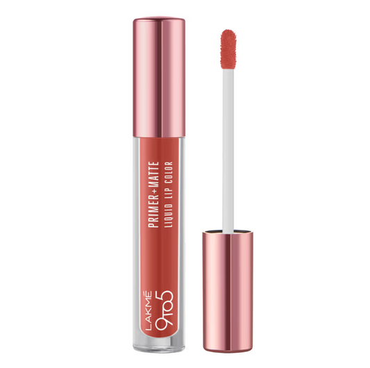 Lakme 9to5 P + M Liquid Lip Color - MP4 Salmon Pink