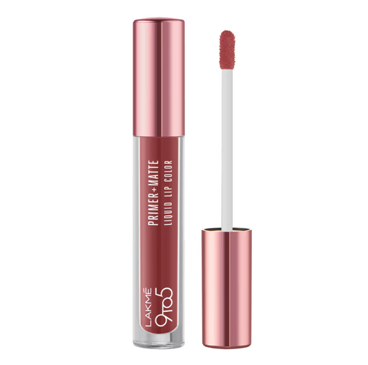 Lakme 9to5 P + M Liquid Lip Color - MP5 Pink Valentine