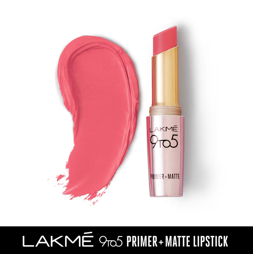 Lakme 9to5 Primer + Matte Lip Color - Blush Pink