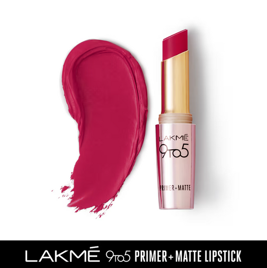 Lakme 9to5 Primer + Matte Lip Color - Rose Day