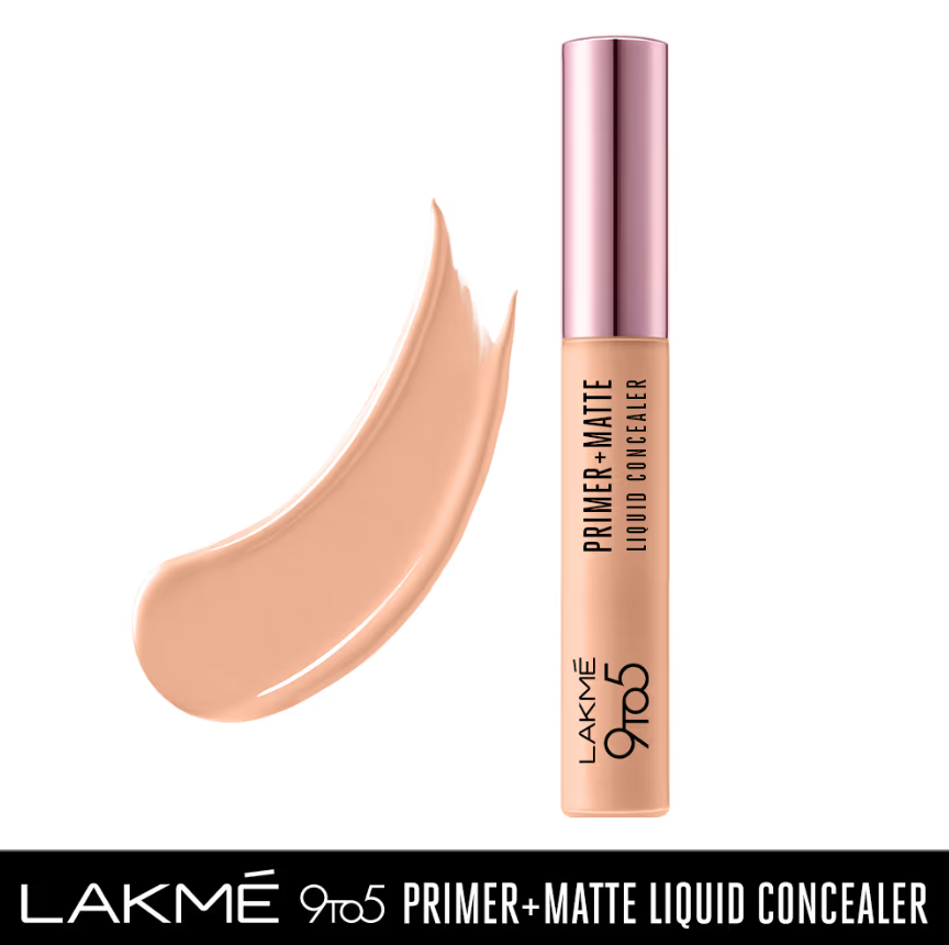 Lakme 9to5 Primer + Matte Liquid Concealer - 10 Ivory