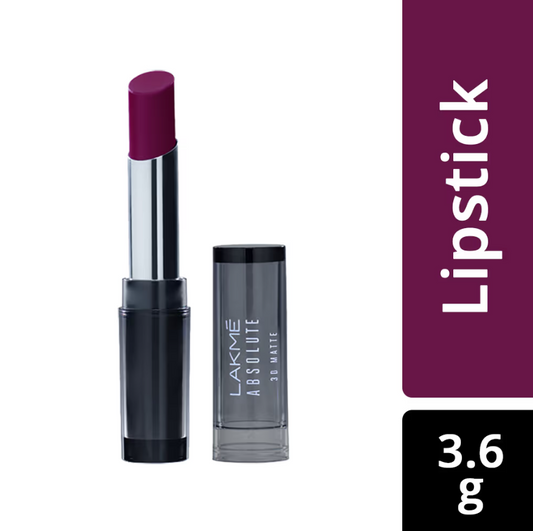 Lakme Absolute 3D Lipstick - Purple Evening