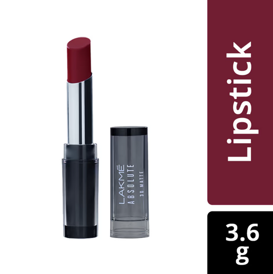 Lakme Absolute 3D Lipstick - Wine Whisper