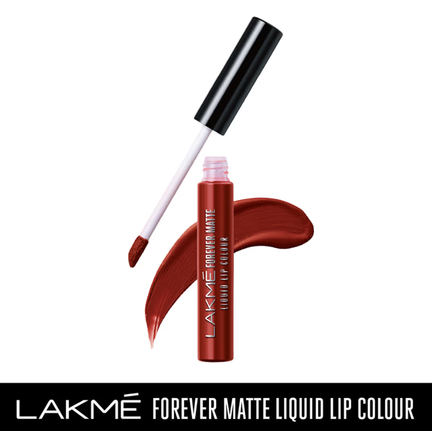 Lakme Forever Matte Liquid Lip Color - RED CHERRY