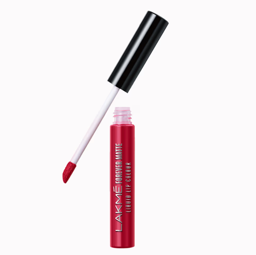 Lakme Forever Matte Liquid Lip Color RED  REVIVAL