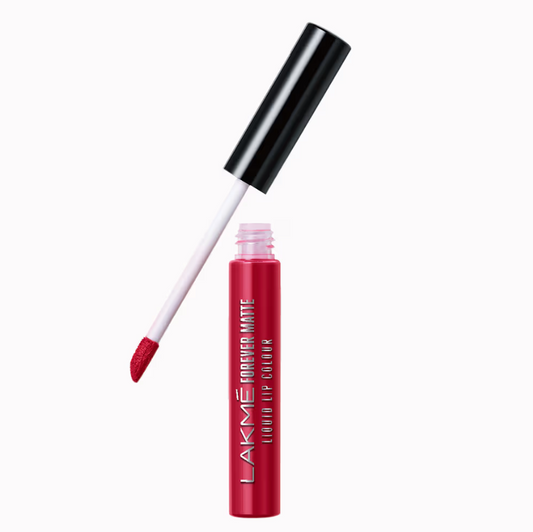 Lakme Forever Matte Liquid Lip Color RED  REVIVAL