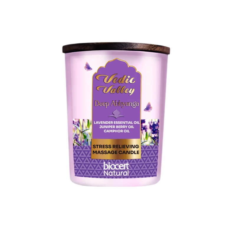 VEDIC VALLEY Lavender Body Massage Candle