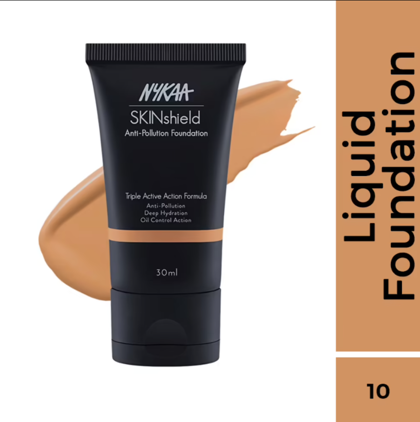 Nykaa SkinShield Anti-Pollution Matte Foundation for Oily Skin