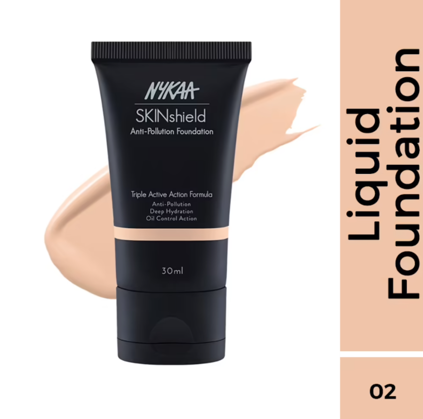 Nykaa SkinShield Anti-Pollution Matte Foundation for Oily Skin