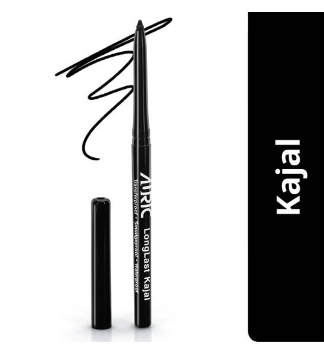 Auric LongLast Kajal, Ebony Black - 0.32 g