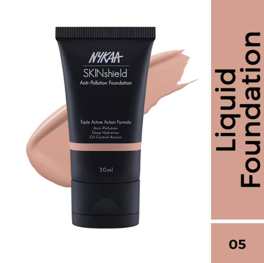 Nykaa SkinShield Anti-Pollution Matte Foundation for Oily Skin