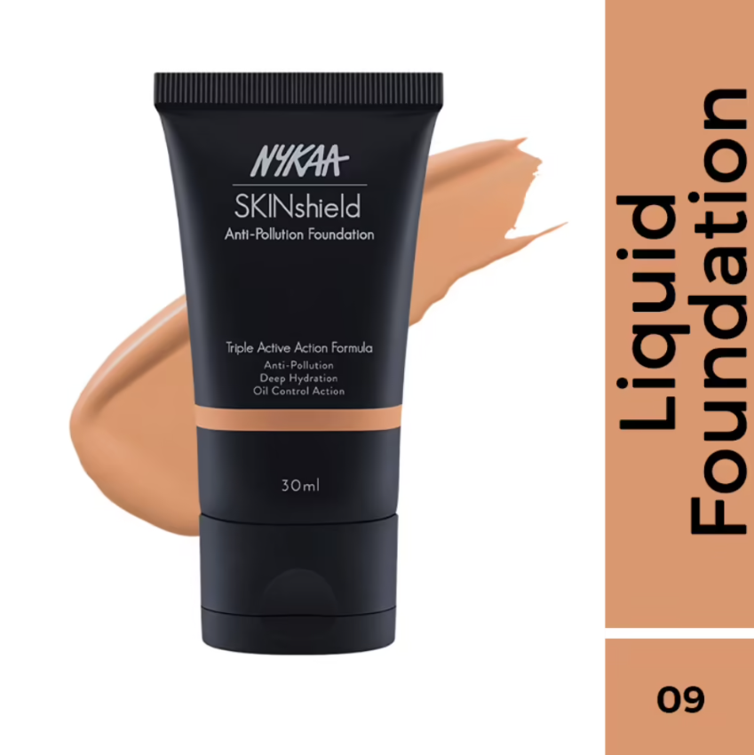 Nykaa SkinShield Anti-Pollution Matte Foundation for Oily Skin