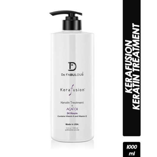 DE FABULOUS KERAFUSION KERATIN TREATMENT ACAI OIL 24 HOUR 1000ML