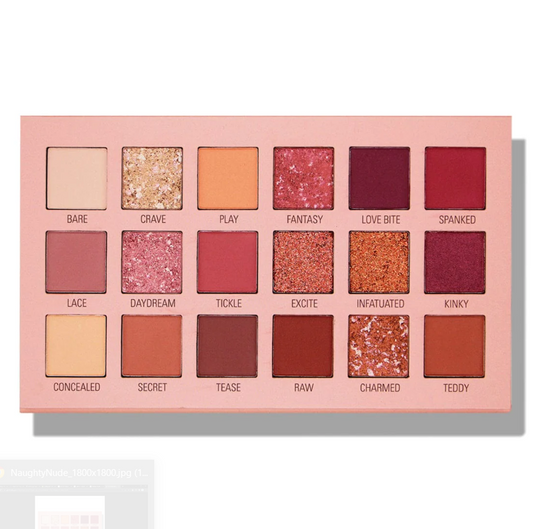 FASHION COLOUR NAUGHTY NUDE 18 EYESHADOW PALETTE