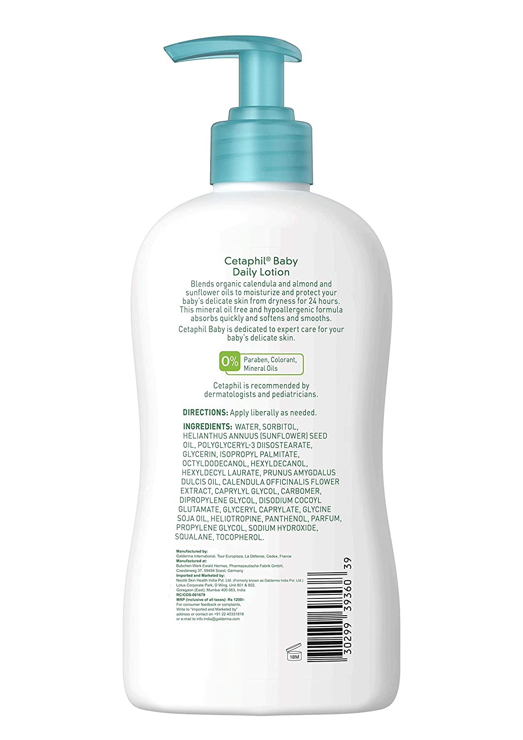 Cetaphil Baby Daily Lotion with Organic Calendula