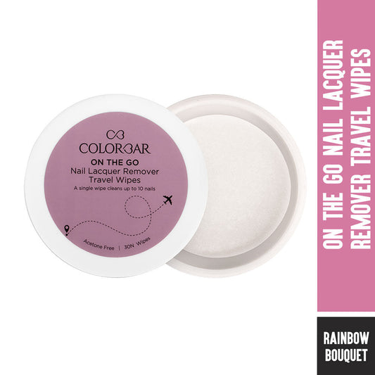 Colorbar On The Go Nail Lacquer Remover Wipes - Rainbow Bouquet