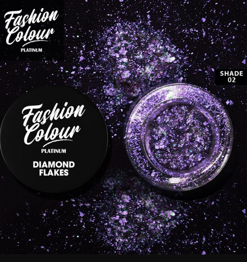 FASHION COLOUR PLATINUM DIAMOND FLAKES,0.25G