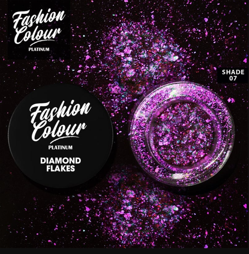 FASHION COLOUR PLATINUM DIAMOND FLAKES,0.25G