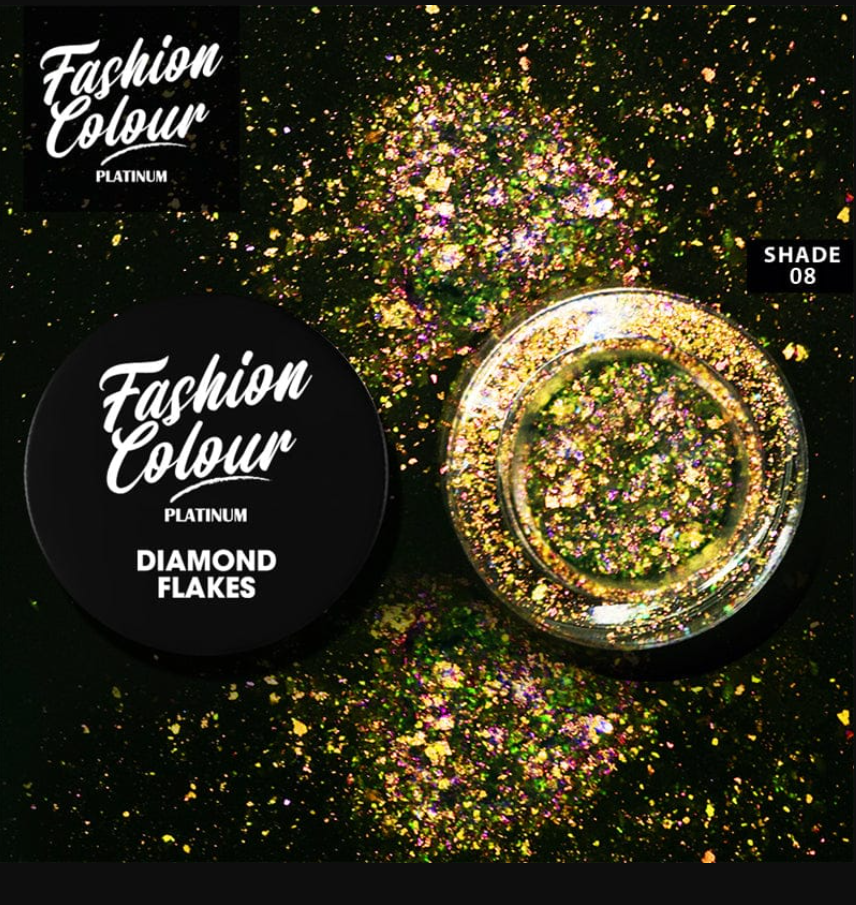 FASHION COLOUR PLATINUM DIAMOND FLAKES,0.25G