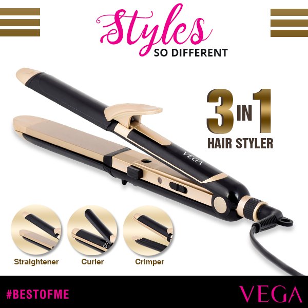 Vega VHSCC-01 3 In 1 Hair Styler