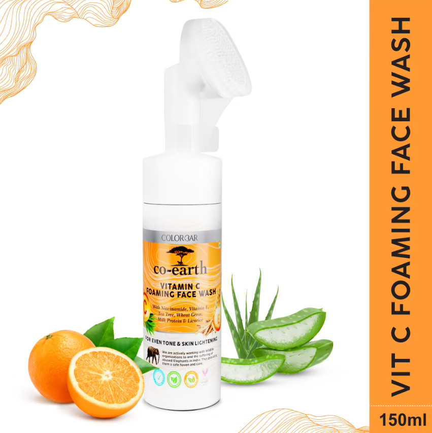 Colorbar Co-Earth Vitamin C Foaming Face Wash