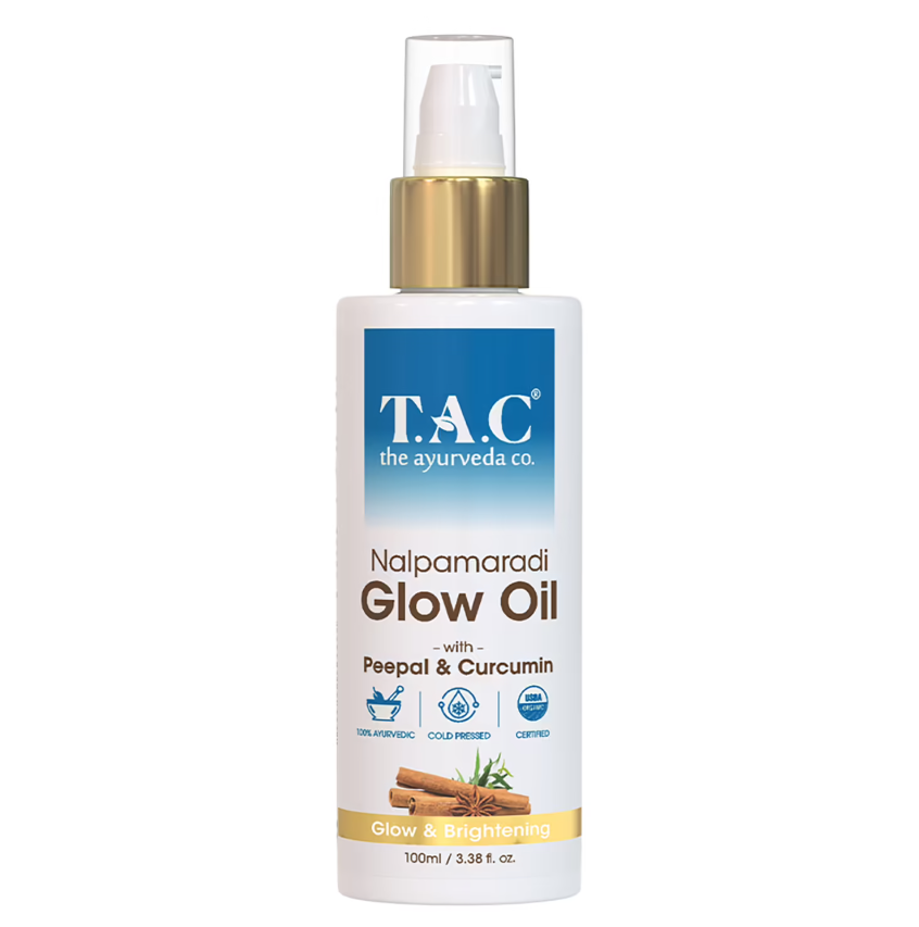 TAC - The Ayurveda Co. Nalpamaradi Body Glow Oil With Coconut Oil For Skin Brightening & Glowing