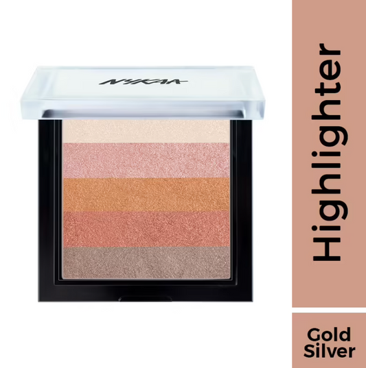 Nykaa Glow Goals! Shimmer Brick Highlighter Palette -