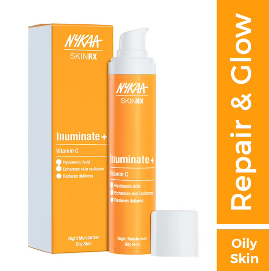 Nykaa SKINRX Vitamin C Illuminate + Night Moisturizer For Oily Skin