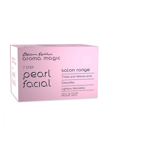 Aroma Magic 7 Step Pearl Facial Kit Salon Range (Oily & Acne Prone Skin) (30gm+18ml)