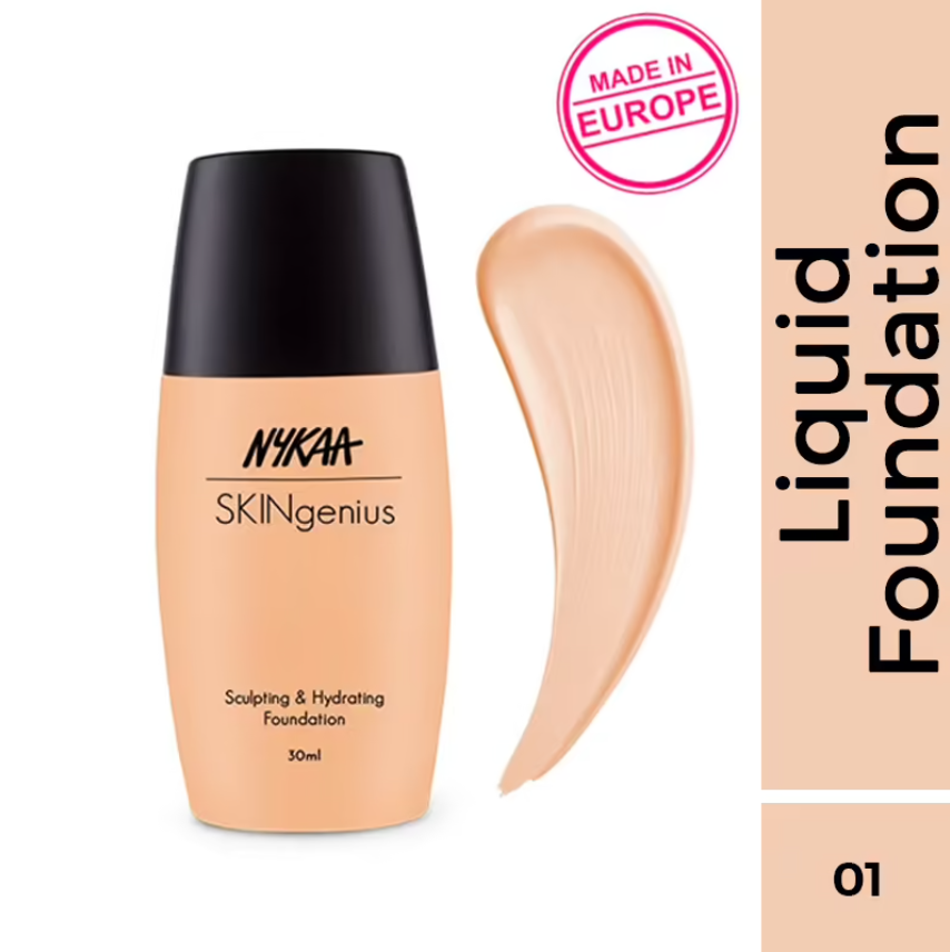 Nykaa SKINgenius Sculpting & Hydrating Dewy Foundation For Dry Skin