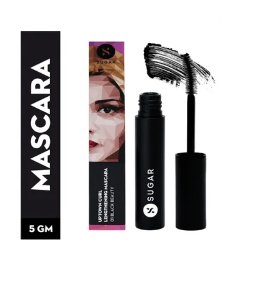 SUGAR Uptown Curl Lengthening Mascara - 01 Black Beauty (Black) (5gm)