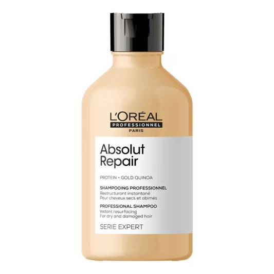 L'Oreal Professionnel Absolut Repair Shampoo with Protein and Gold Quinoa, Serie Expert