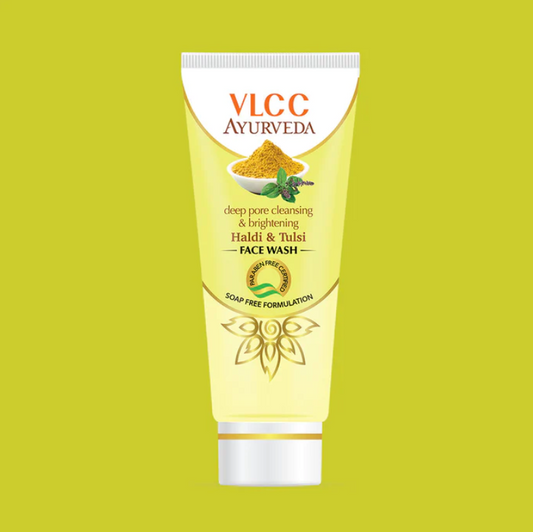 VLCC Ayurveda Deep Pore Cleansing & Brightening Haldi & Tulsi Face Wash(100ml)